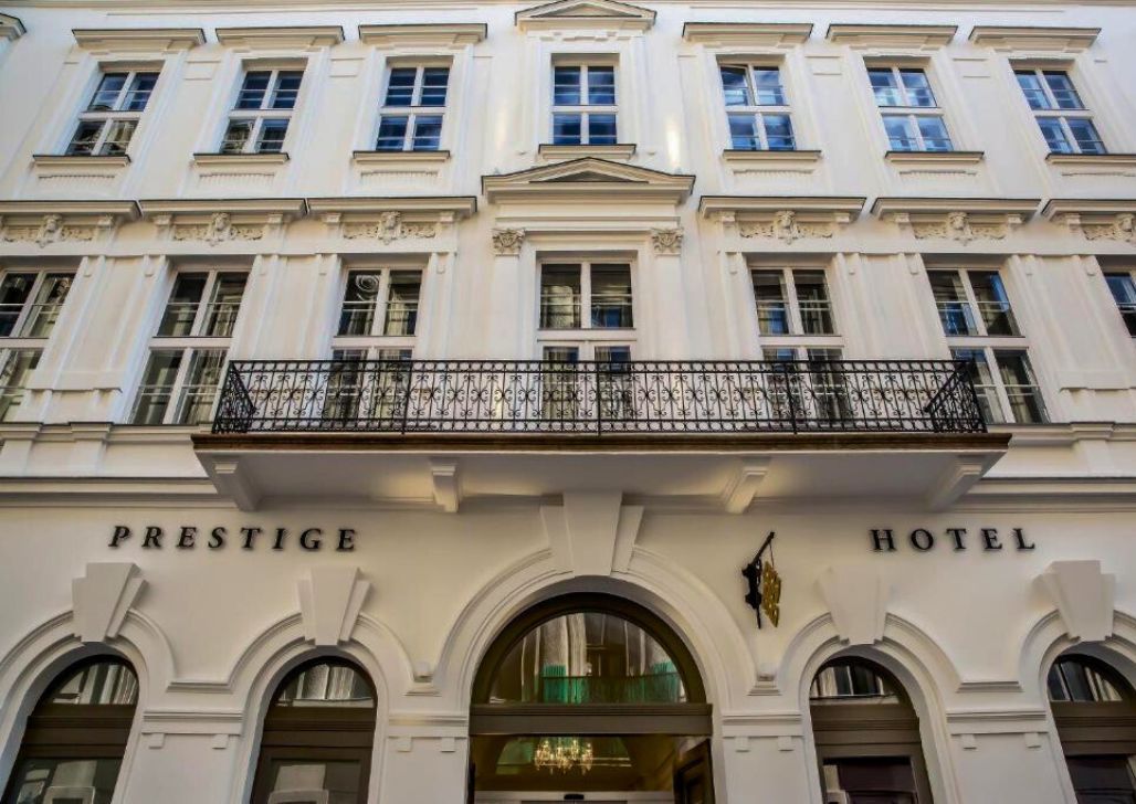 Elegantna fasada Prestige hotela u Budimpešti