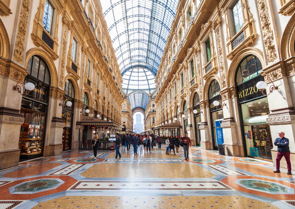 Unutrašnjost Galerije Vittorio Emanuele II u Milanu - Putovanje u Milano